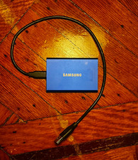 Samsung Portable SSD T7 500GB USB-C External Solid State Drive Blue MU-PC500H