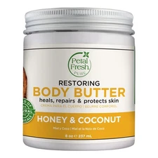 Petal Fresh Pure Restoring Honey & Coconut Body Butter, Organic Coconut Oil,