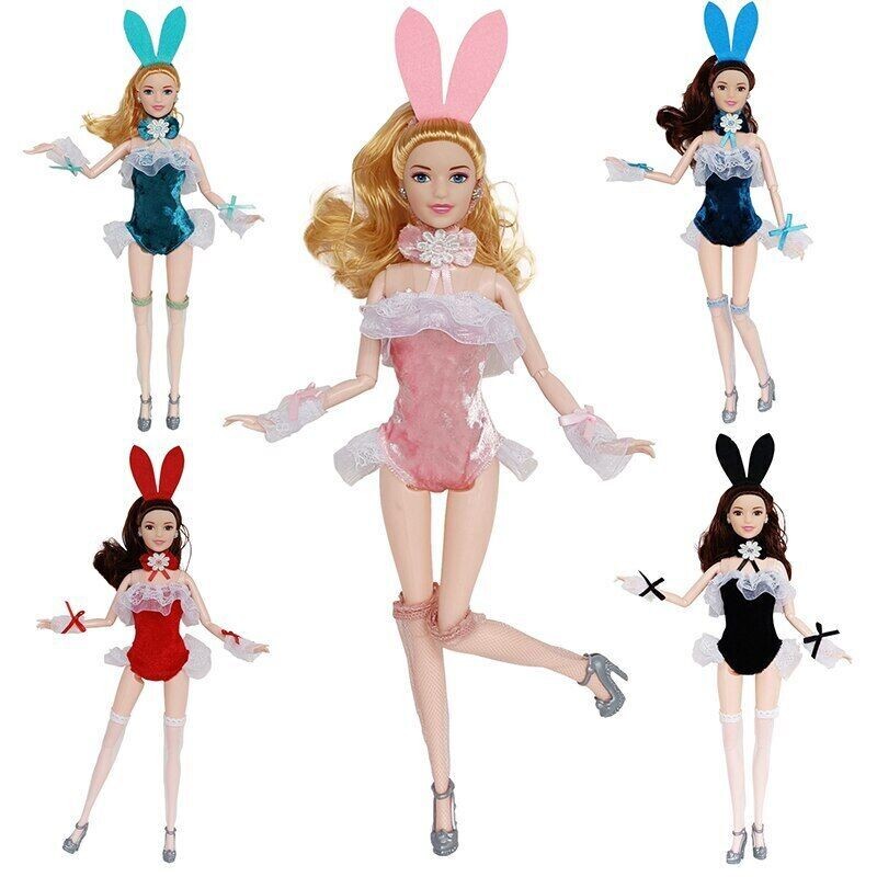 SAOLA Bunny Girl 1 6 vestiti per bambola 11 5" abiti body copricapo calze
