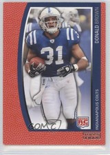 2009 Topps Unique Red Premier 287/799 Donald Brown #185 d4k