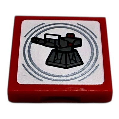 LEGO Star Wars SMART Tag Imperiale Laserkanone Smart Brick Zubehör Fliese 2x2