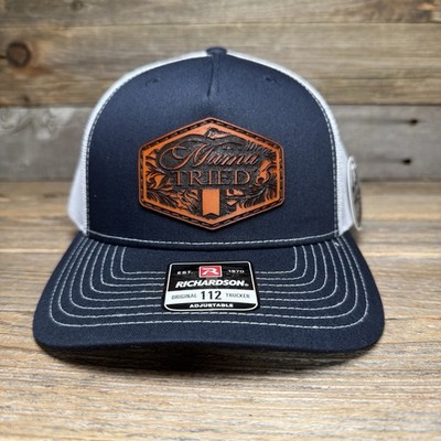 MAMA TRIED RICHARDSON LEATHER PATCH TRUCKER HAT