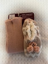 Muk Luks Women's ballernia  leg warmer set S/M- 5-7 