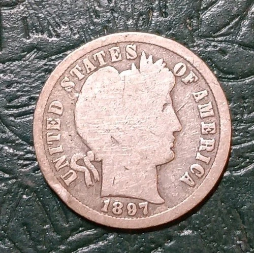 1897-S Barber Dime Semi Key Date Filler 90% Silver (B)
