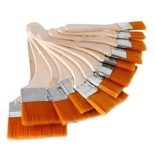 Set of 12 Art Paint Brushes Assorted Sized Nylon Painting Brushes with Wooden...