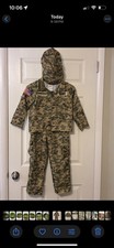 Military Special Forces Army Soldier Camo Halloween Costume Boys 8-10