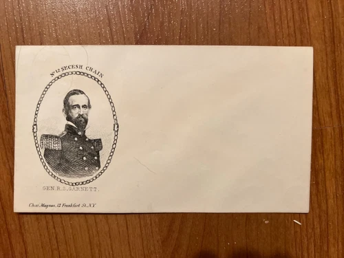 illustrated Civil War envelope, Secession Chain, Gen. Garnett