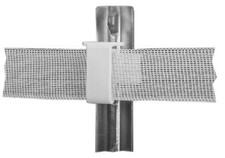 Electric Fence Insulator, Studded T-Post, White - 2334-25W