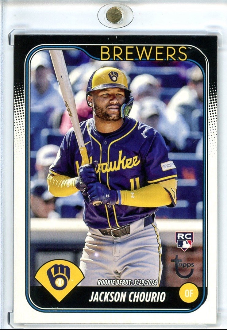2024 Topps Update #US155 Jackson Chourio (RC) Vintage Stock 98/99 - Brewers
