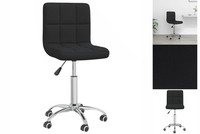 BüRostuhl Drehbar Schwarz Stoff HöHenverstellbar Drehstuhl Drehsessel Praxis