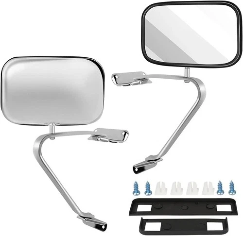 Replacement Manual Towing Mirrors for 80-95 Ford F150 F250 F350 Pickup Truck