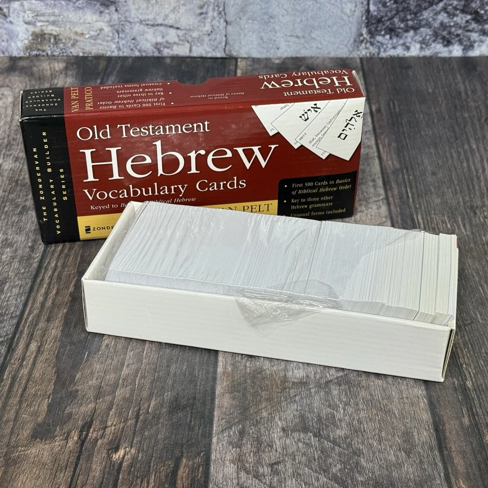 Old Testament Hebrew Vocabulary Cards ZONDERVAN, Basics Of Biblical Hebrew - Image 3 of 3