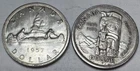 1958 & 1959 * 2 SILVER Canada Canadian DOLLARS Shown * USA ONLY * USA $5.00 SHIP