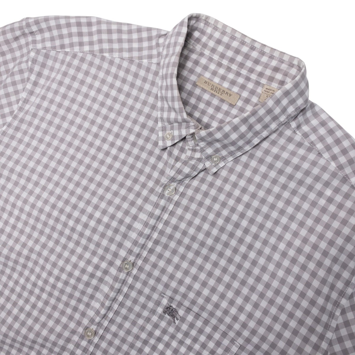 Burberry Brit Gingham Check Shirt Men's XL Long Sleeve Button-Down