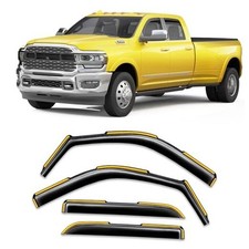 in-Channel Window Rain Guard 2019-2025 Dodge RAM 2500 3500 Crew Cab Mega Cab