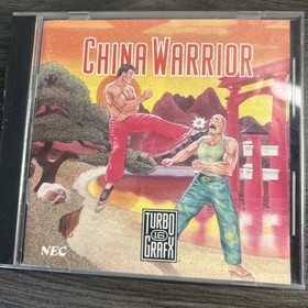 China Warrior NEC TurboGrafx-16 HuCard Case Manual Tested 1989 Turbo Grafx