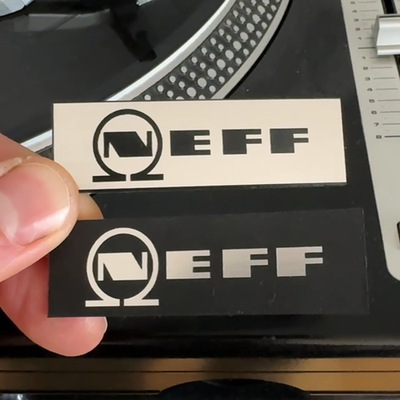 NEFF emblem replacament badge ASK logo decal sticker plate