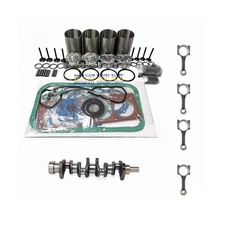 K25 Overhaul Rebuild Kit +4PC Connecting Rod + Crankshaft For Nissan K25 Engine