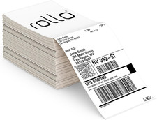 Direct Thermal Shipping Labels - Pack of 500 4X6 Thermal Labels Fanfold - Perfor