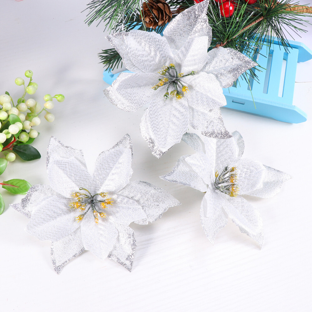 Xmas Fake Flower Christmas Tree Filler Xmas Simulation Flower eBay
