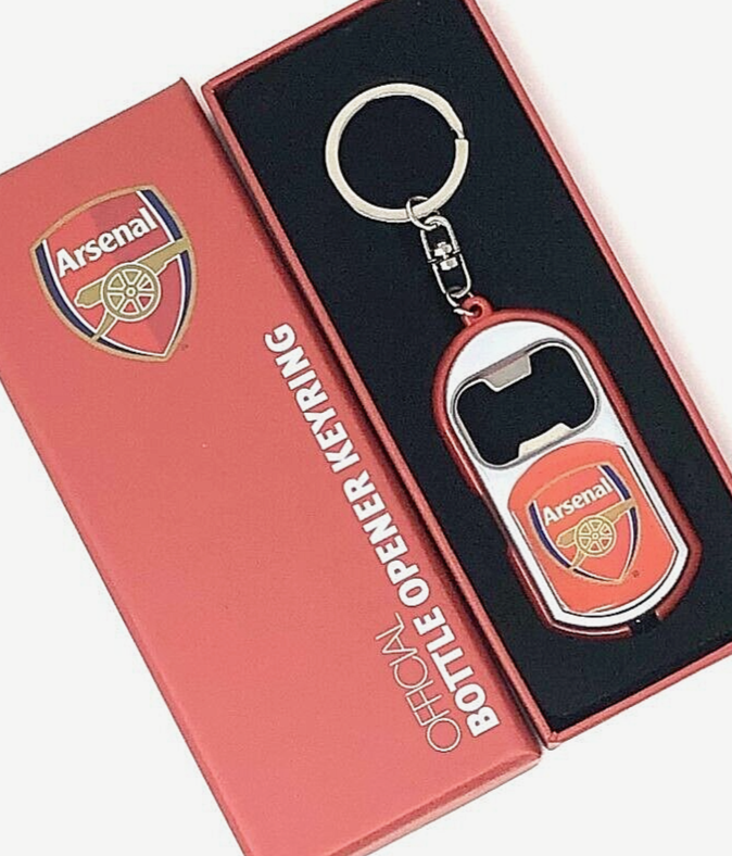 Arsenal Keyring Torch Bottle Opener Key Keychain Gunners Fan Birthday