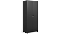 Seville 2 Door Wardrobe Anthracite Storage Organiser Bedroom Furniture