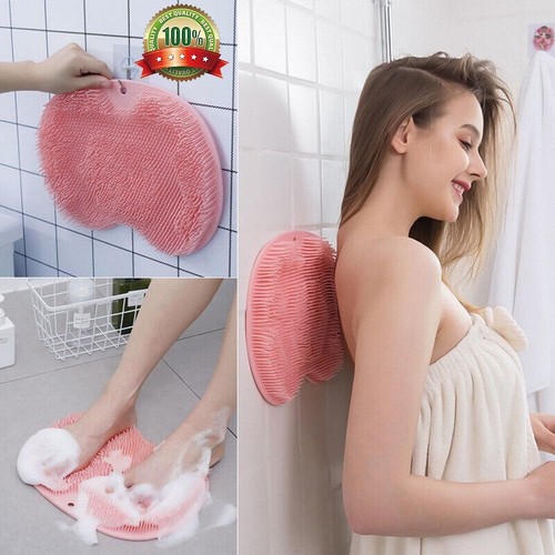 Silikon Dusche Fuß Scrubber Rückenbürste Massagegerät Sauberes Badezimmer ≌ - Bild 2 von 19