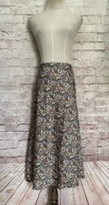 Loft Skirt Womens Medium Ditsy Floral MIDI NEW Pull On Boho Festival 90's