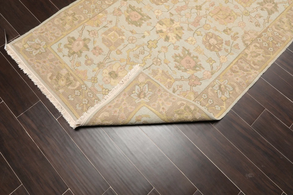 Alfombra de lana reversible anudada a mano Nourison Nourmak de 3'10" x 5'10" azul 4x6 Foto 4 de 4