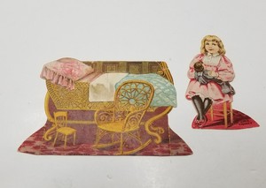 Details About Lion Coffee The Doll House The Nursery Paper Doll Set 3 Late 1800s