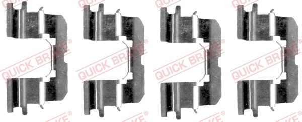 Quick Brake 109-1227 ZubehöRsatz, Scheibenbremsbelag FüR Toyota-image
