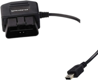 REARMASTER Universal OBD Stromkabel für Armaturenbrettkamera, 24 Stunden Mini-USB 