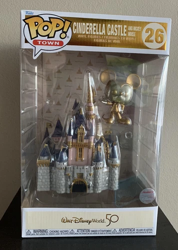 Funko Pop! Walt Disney World 50 Anniversary Cinderella Castle & Gold Mickey #26