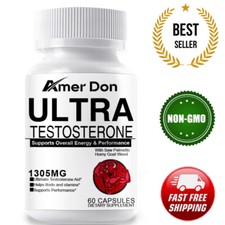 Natural Testosterone Booster 60ct Increase Energy Improve Muscle Strength Growth