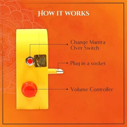 Gayatri Mantra & Hanuman Chalisa Chanting Mantra Pooja Box Continuous Spiritual - Picture 4 of 5