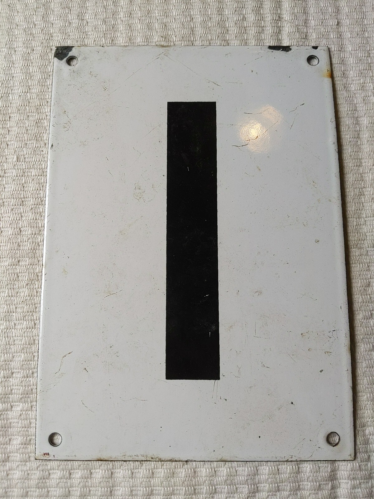 INSEGNA STAZIONE DI SERVIZIO PORCELLANA NUMERO 1I PREZZO VECCHIA VINTAGE RARA #2