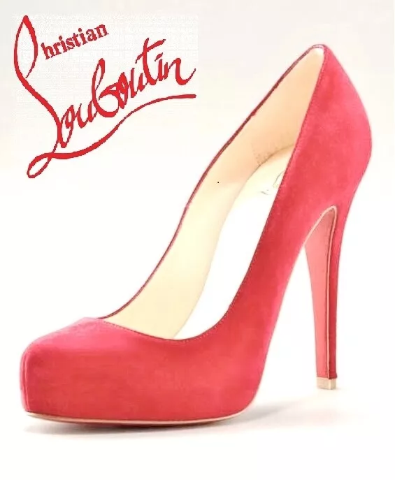 Christian LOUBOUTIN RONALDO Red suede US 7 EU 37 AUTHENTIC