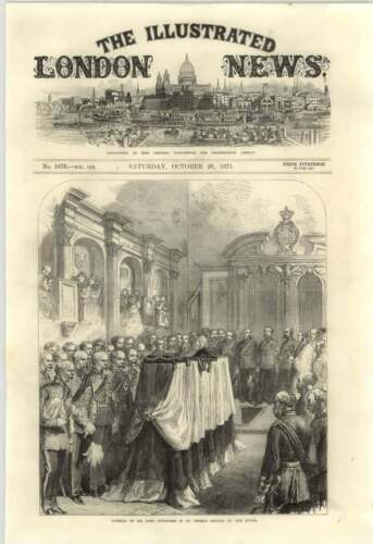 1871 Funeral Of Sir John Burgoyne St Peters Church At The Tower - Zdjęcie 1 z 1
