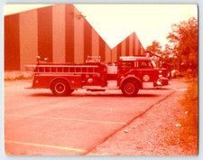 Vintage Photo Firetruck Fire Truck 1970's Found Art DST10