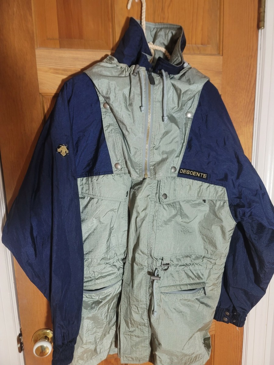 DOMN　SEMN　スノーウェア　USED Vintage Descente Ski Snow Winter Jacket Mens Size Med Blue Gray