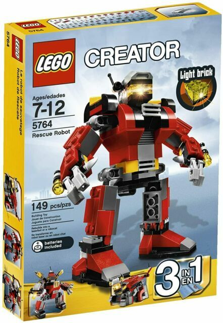 LEGO Creator 5764 Rescue Robot in w/ Light Brick -NEW -SEALED