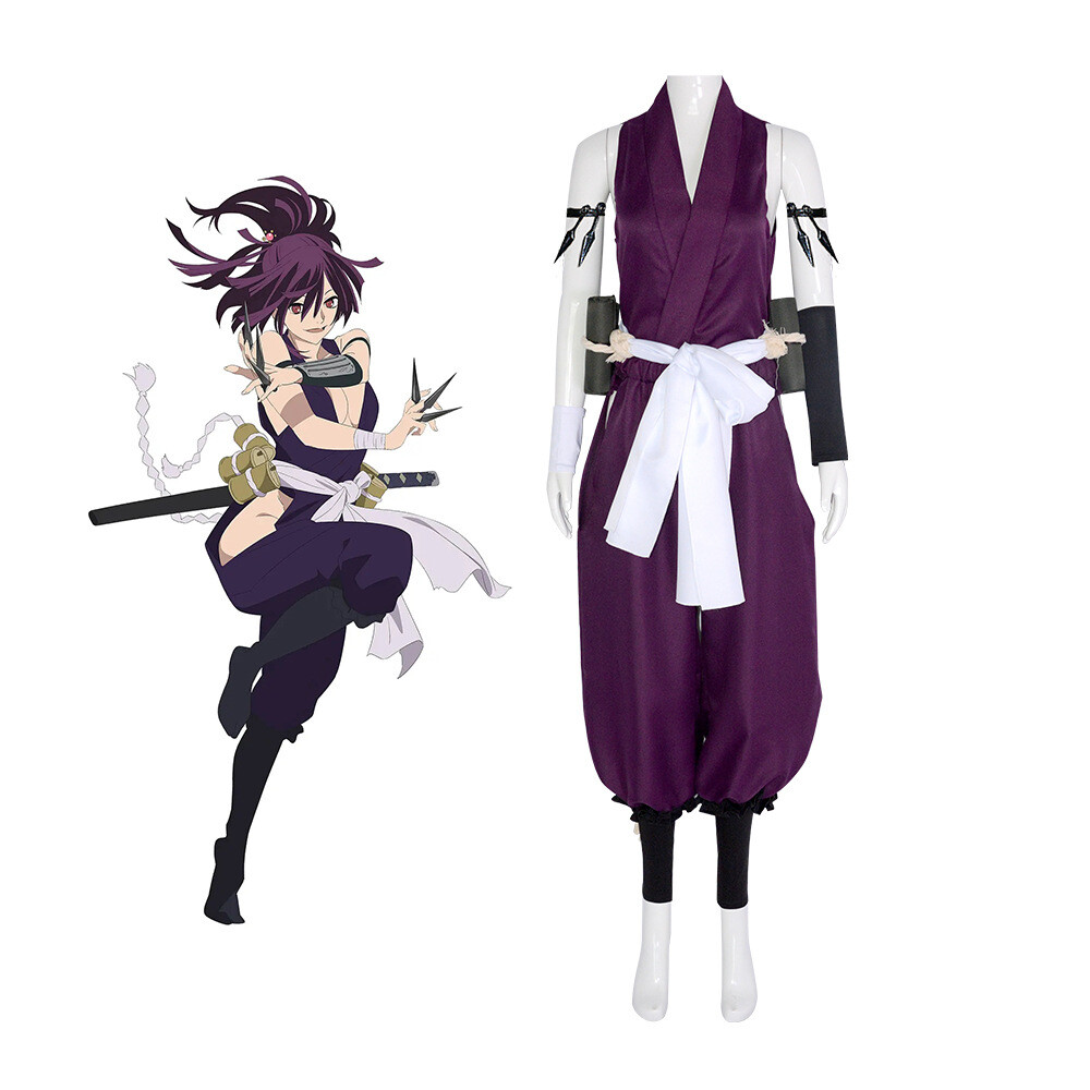 Hell's Paradise Yuzuriha Cosplay Anime Disfraz Traje de Combate Conjunto Halloween
