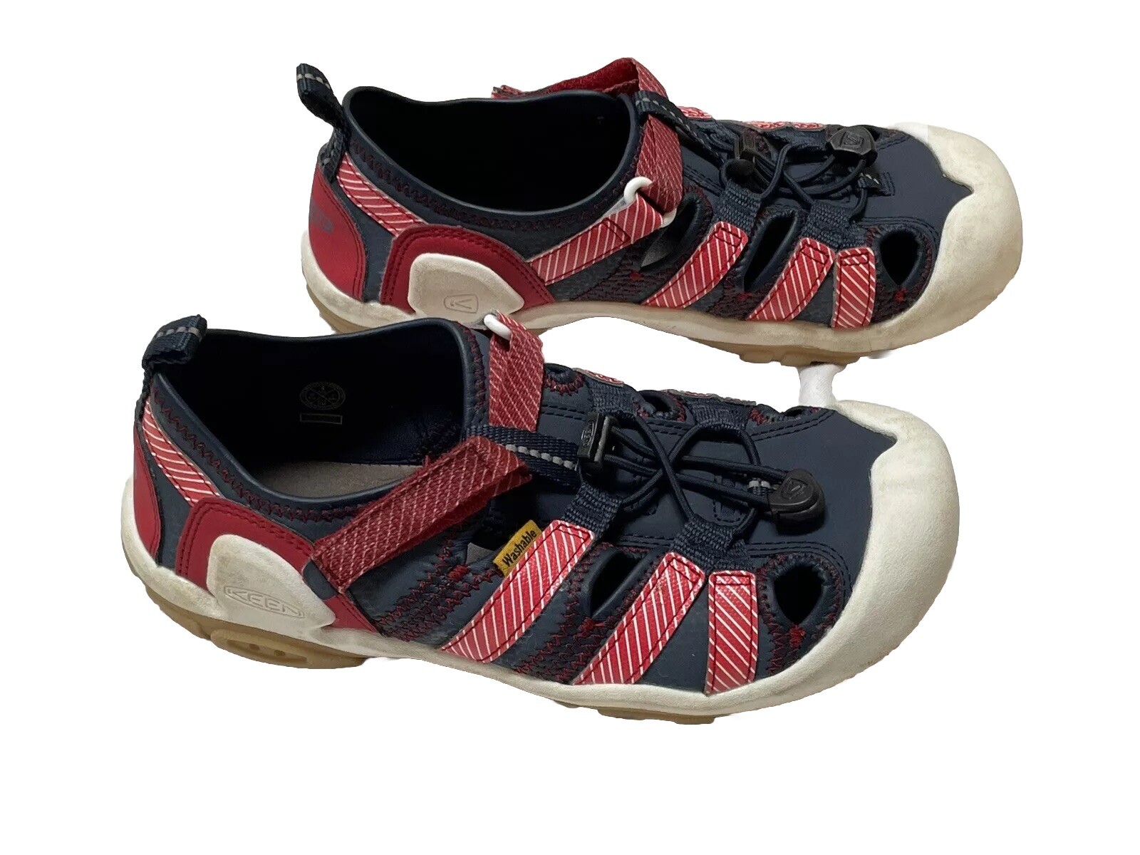 Sandali Keen Knotch Creek bambini giovani arco contorno scarpe sport acquatici rosse taglia 4