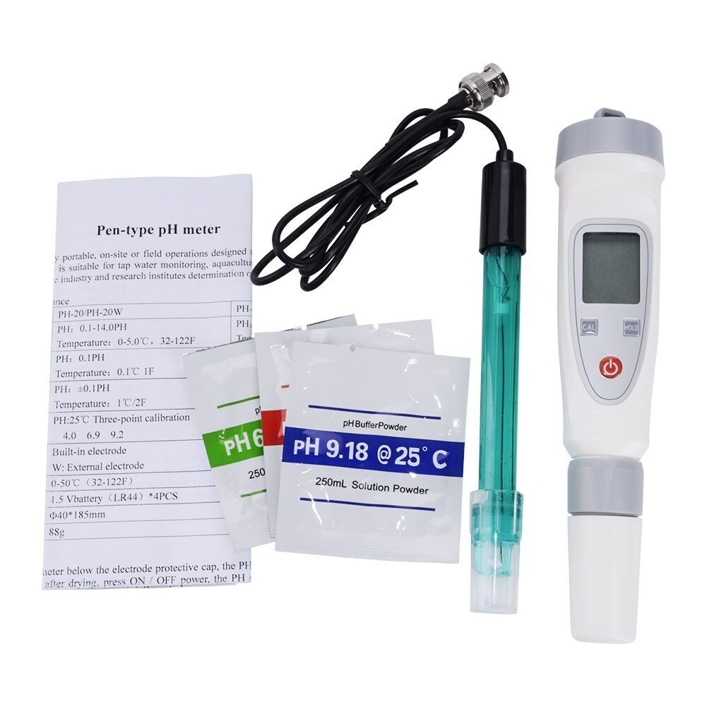 PH Meter Fish Aquarium Test Pen High Precision Acidity Detector Monitor PH-20W