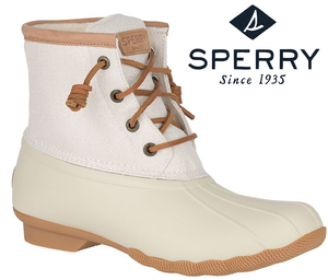 ivory sperry duck boots