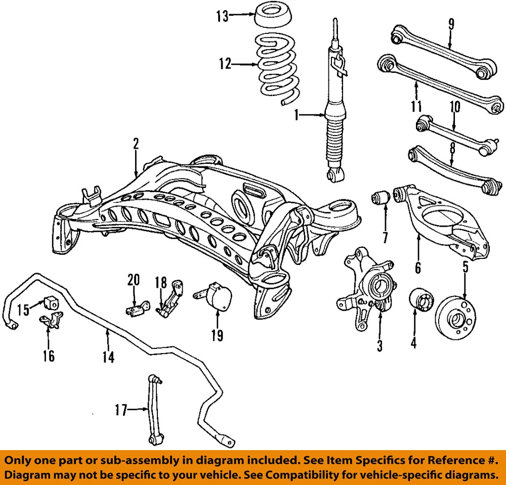 Mercedes MERCEDES-BENZ OEM 84-93 190E Stabilizer Sway Bar-Rear  