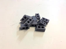 10 3D Printed Cement Blocks Modern Type Gray Cinder Block 1/24 1/25 Scale