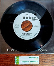 ZARRILLO UNA ROSA BLU 45 GIRI JUKEBOX + STRIP !!!  7" ANNA OXA IO NO RARO 1982