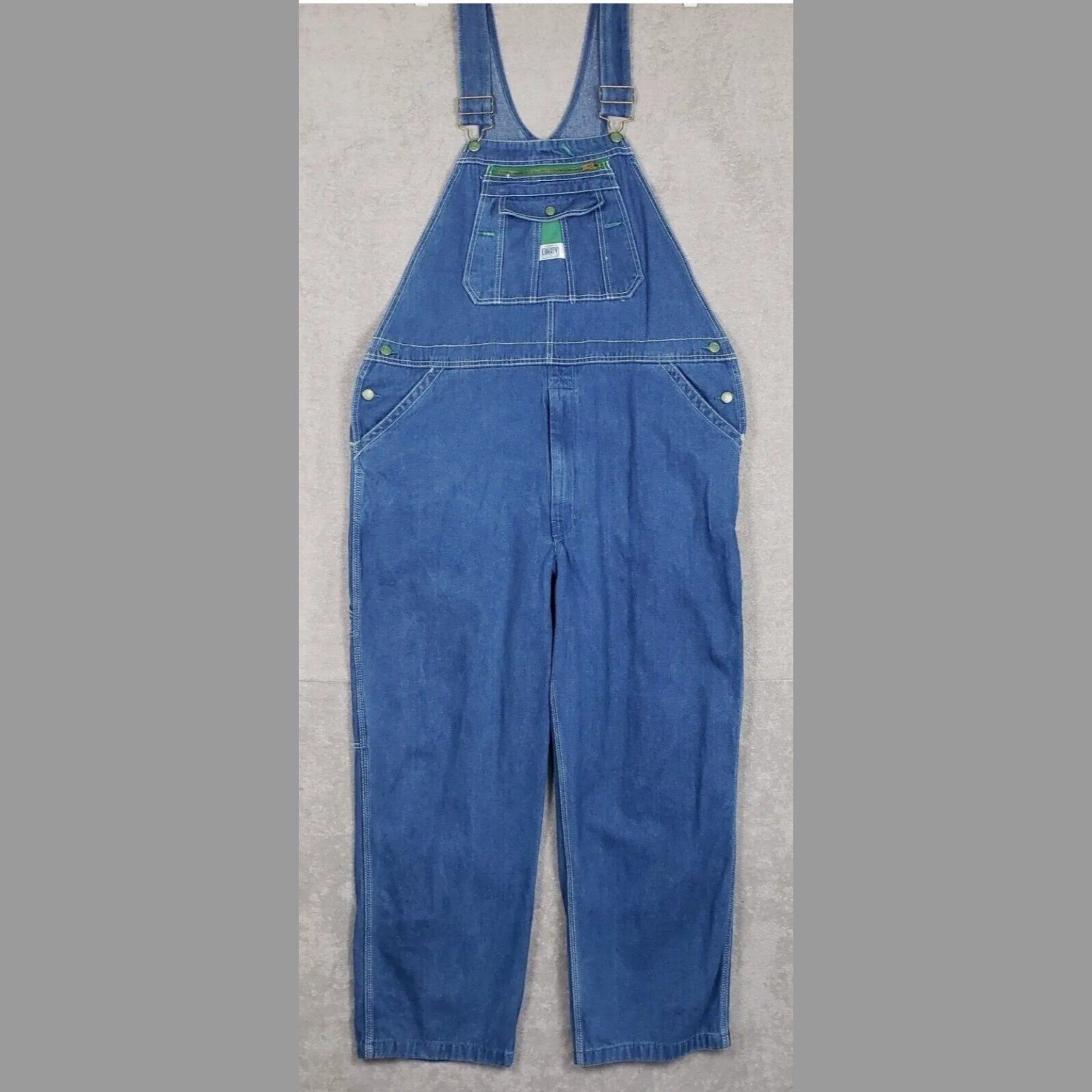 Liberty Overalls Mens 40x30 Actual 28.5 VTG Bib Carpe… Gem