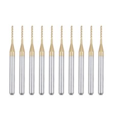 10pcs 1mm Titanium Coat Carbide End Mill Engraving Milling Cutter CNC Router Bit